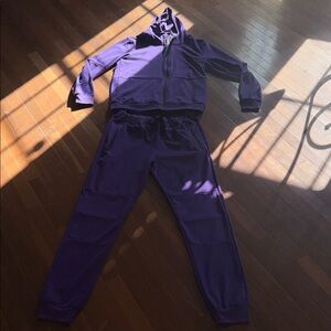Men’s Riflessi  Purple Zip Hoodie & Jogger Set